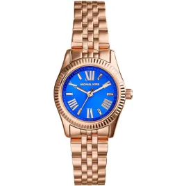 Petite Lexington Blue Dial Rose Gold - MK3272