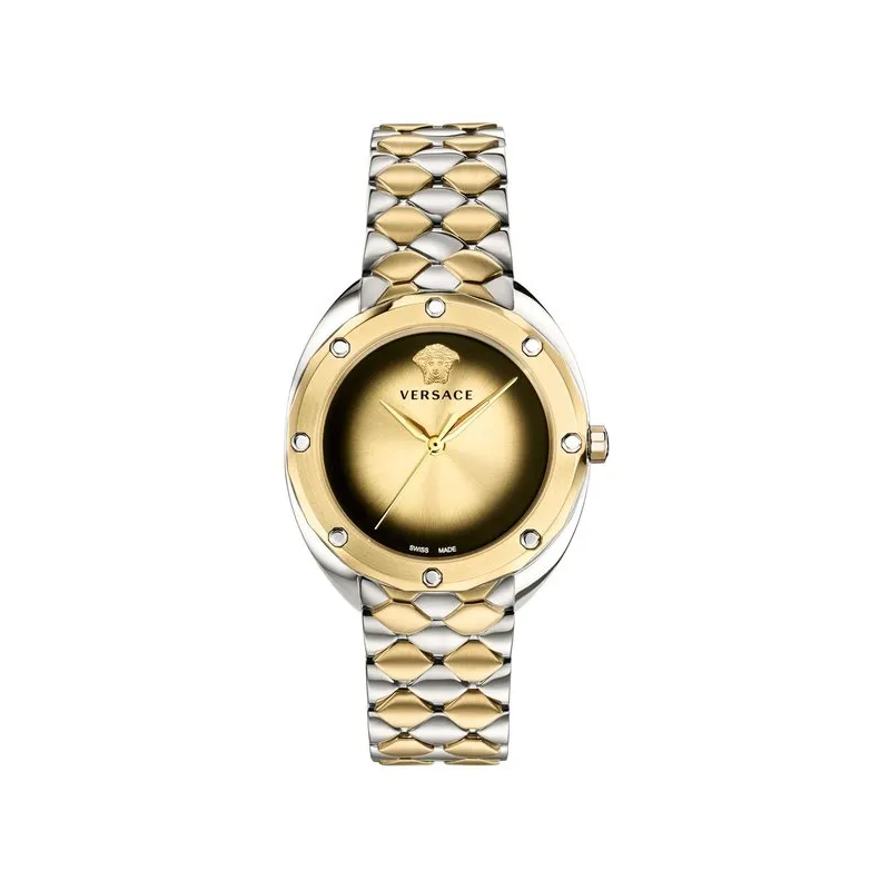 Versace Quartz Swiss Made Stainless Steel Gold Dial - VEBM00518