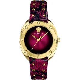 Versace Shadov Quartz Red Dial - VEBM00918