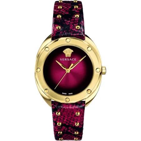 Versace Shadov Quartz Red Dial - VEBM00918