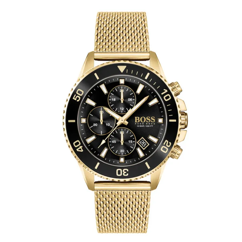 HUGO BOSS ADMIRAL BLACK FACE GOLD - HB1513906